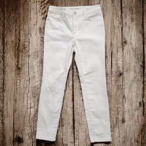 Tommy Bahama Ella Twill White Stretch High-Rise Ankle Jeans Size 4